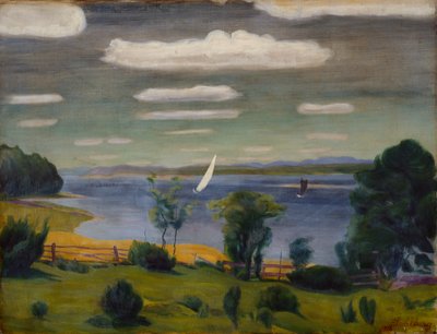 Letni dzień w Viksfjorden, Larvik autorstwa Harald Oscar Sohlberg