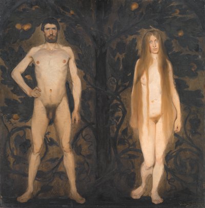 Adam i Ewa autorstwa Harald Slott-Møller