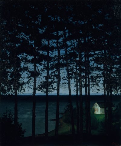 Chata Rybaka, 1906. autorstwa Harald Sohlberg