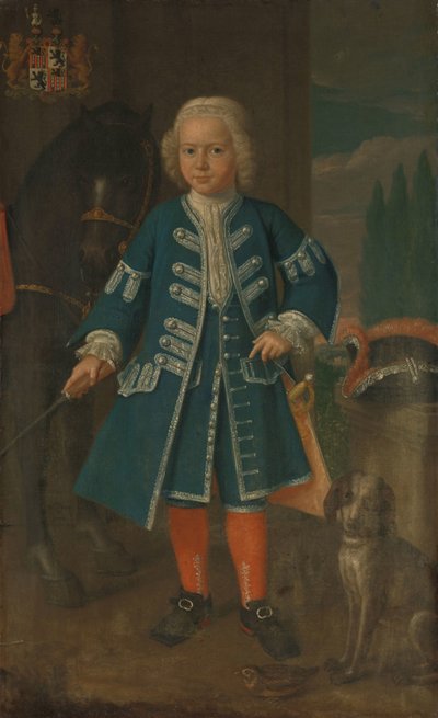 Portret Diederika van Hemerta, lorda Babyloniënbroek w wieku sześciu lat autorstwa Harmanus Serin