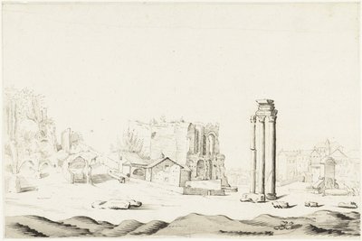 Ruiny Campo Vaccino na Forum Romanum autorstwa Harmen ter Borch