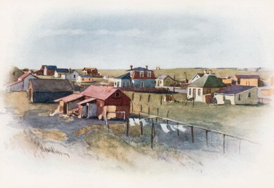 Miasto prerii, Gleichen, Alberta autorstwa Harold Copping