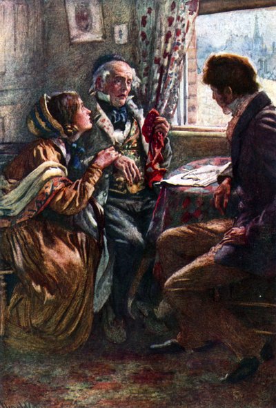 Arthur Clennam opowiada dobrą nowinę autorstwa Harold Copping