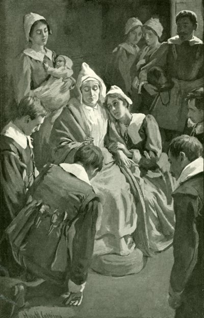 Christiana błogosławi swoje dzieci autorstwa Harold Copping