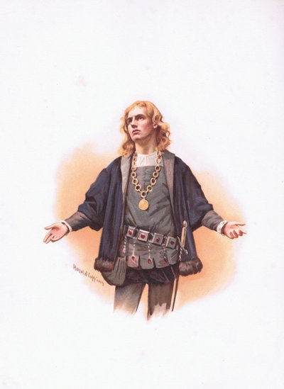 Hamlet, ilustracja z Hamlet autorstwa Harold Copping