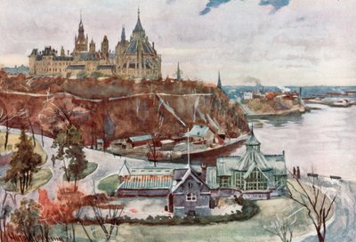 Domy Parlamentu, Ottawa autorstwa Harold Copping