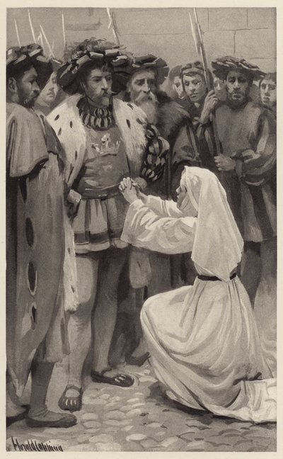 Sprawiedliwość, Królewski Książę! autorstwa Harold Copping