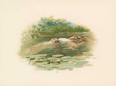 Ofelia, utonęła autorstwa Harold Copping