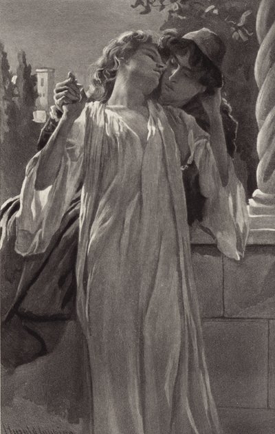 Romeo pożegnał swoją ukochaną żonę z ciężkim sercem autorstwa Harold Copping