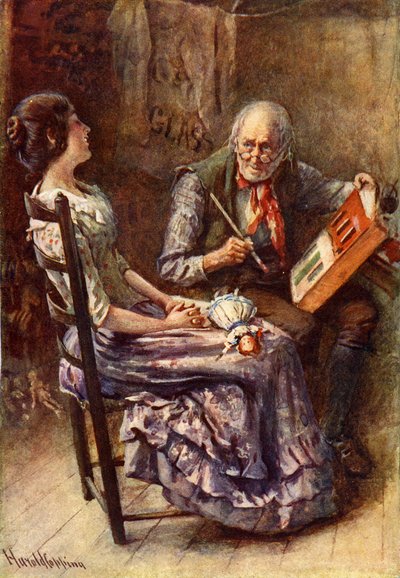 „Cricket on the Hearth” Charlesa Dickensa autorstwa Harold Copping