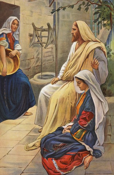 Dom Marty i Marii (kolorowa litografia) autorstwa Harold Copping