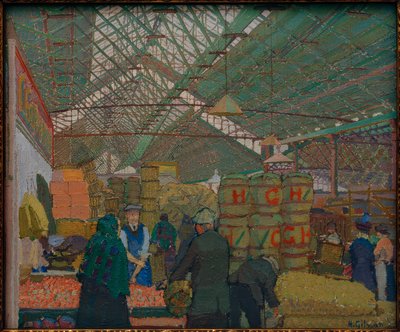 Rynek w Leeds autorstwa Harold Gilman