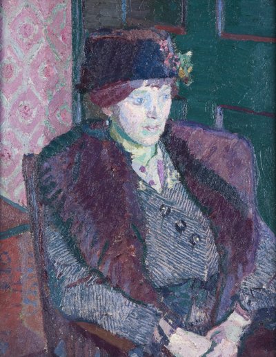 Portret pani Victor Sly, ok. 1914-15 autorstwa Harold Gilman