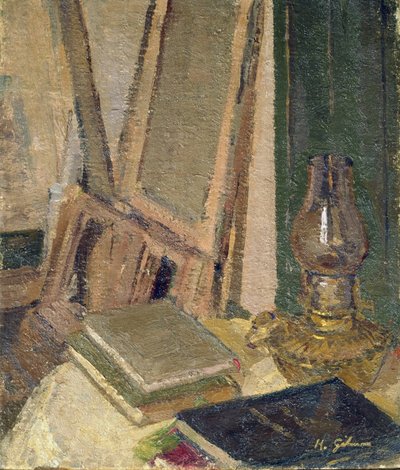 Wnętrze studia autorstwa Harold Gilman