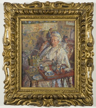 Stara Dama (olej na płótnie) autorstwa Harold Gilman