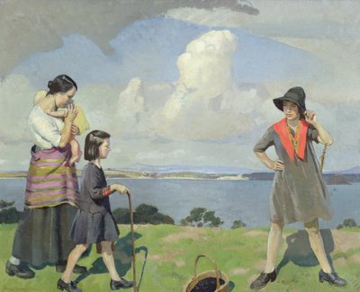 Spacer nad morzem, zbieracze jeżyn autorstwa Harold Harvey