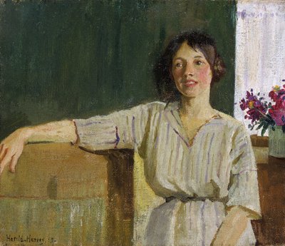 Model artysty, Newlyn autorstwa Harold Harvey