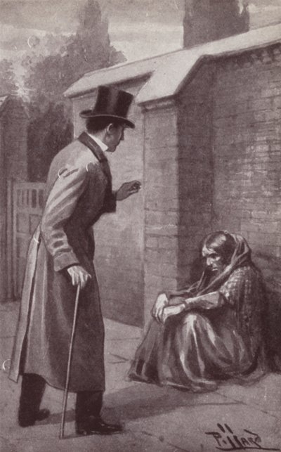 Ilustracja do Tajemnicy Edwina Drooda autorstwa Charlesa Dickensa (lito) autorstwa Harold Hume Piffard