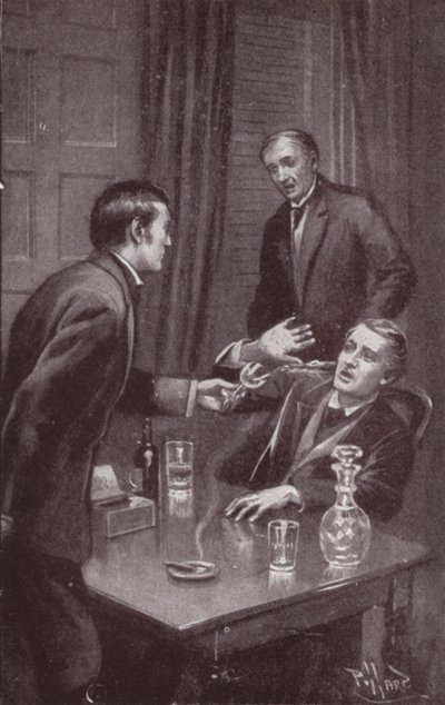 Ilustracja do Tajemnicy Edwina Drooda autorstwa Charlesa Dickensa (lito) autorstwa Harold Hume Piffard