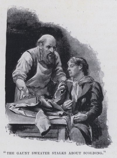 „Chudy sweter szykuje się do łajania” (zdjęcie czarno-białe) autorstwa Harold Hume Piffard