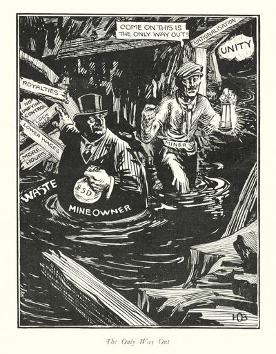 The Only Way Out (litografia) autorstwa Harold Outram Batho