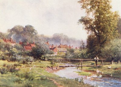 Abinger Hammer (kolorowa litografia) autorstwa Harold Sutton Palmer