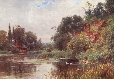 Flanchford Mill (litografia kolorowa) autorstwa Harold Sutton Palmer