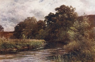 The Wey at Hankley Common, near Tilford (kolorowa litografia) autorstwa Harold Sutton Palmer