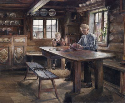 Wnętrze, praca domowa autorstwa Harriet Backer