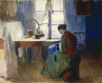 Szycie kobiet autorstwa Harriet Backer