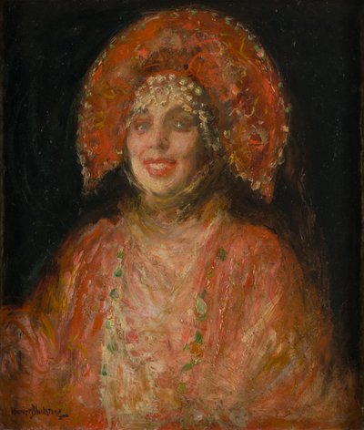 Madame Plevitzskaia, ok. 1927 (olej na płótnie) autorstwa Harriet Blackstone