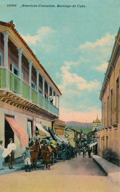 Konsulat Amerykański, Santiago de Cuba, c1911 autorstwa Harris Bros and Co