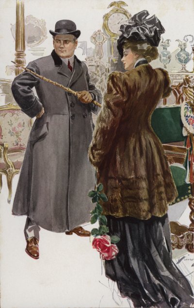 Ilustracja do „Kiedy mężczyzna się żeni” Mary Roberts Rinehart autorstwa Harrison Fisher
