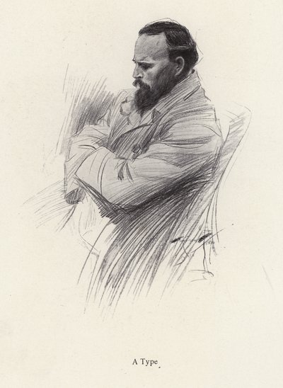 Portret siedzącego mężczyzny (lito) autorstwa Harrison Fisher