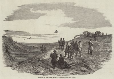 Hawking on the Downs, niedaleko Wallingford autorstwa Harrison William Weir