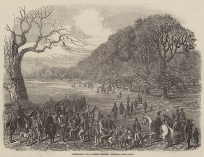 Spelthorne Club Coursing Meeting, Hampton Court Park autorstwa Harrison William Weir