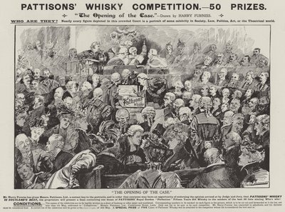 Reklama, Whisky Pattisons (grawerowanie) autorstwa Harry (after) Furniss