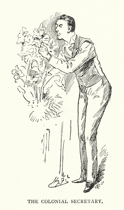 Sekretarz kolonialny (litografia) autorstwa Harry (after) Furniss