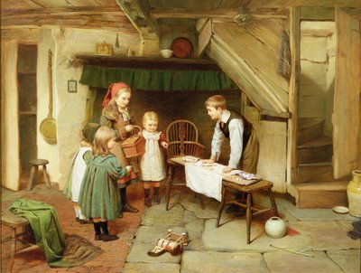 Wizyta w cukierni (olej na płótnie) (zob. też 17194) autorstwa Harry Brooker