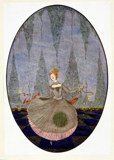 Dançando no chão como ninguém ainda havia dançado - no polimento “A Pequena Sereia” de Andersen autorstwa Harry Clarke