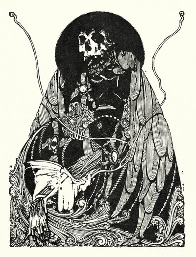 Edgar Allan Poe: End Piece (litografia) autorstwa Harry Clarke
