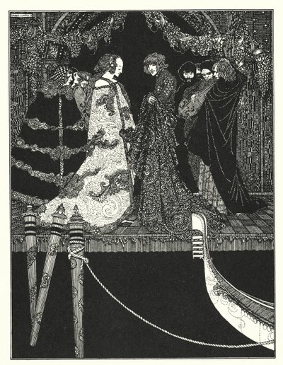 Edgar Allan Poe: The Assignation (litografia) autorstwa Harry Clarke
