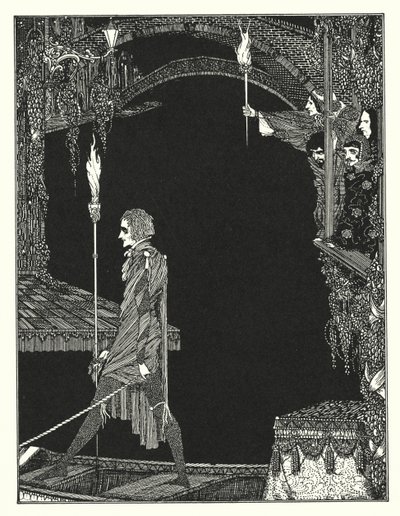 Edgar Allan Poe: The Assignation (litografia) autorstwa Harry Clarke