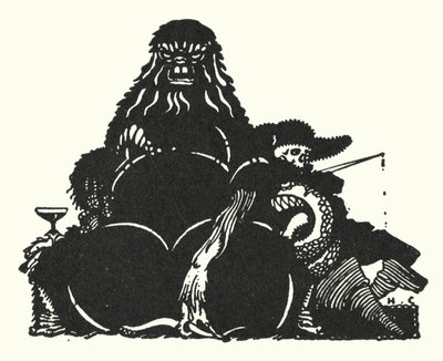 Edgar Allan Poe: Czarny kot (litografia) autorstwa Harry Clarke