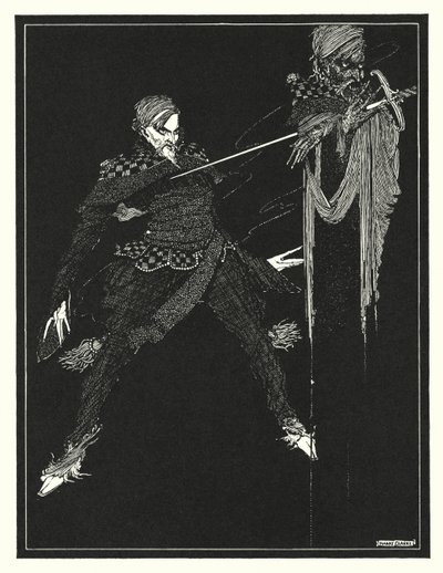 Edgar Allan Poe: William Wilson (litografia) autorstwa Harry Clarke