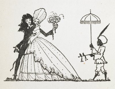 Ilustracja do opowiadania „Wróżka”. autorstwa Harry Clarke
