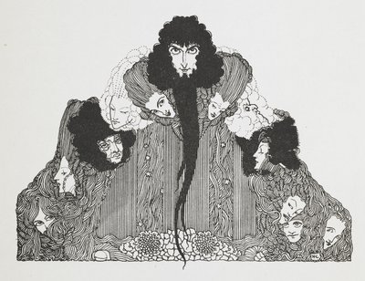 Ilustracja Sinobrodego. autorstwa Harry Clarke
