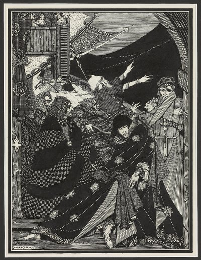 Wiadomość znaleziona w butelce, 1918 autorstwa Harry Clarke