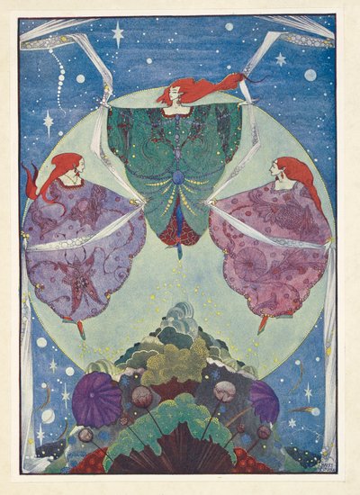 Wzgórze Elfów. Tańczyli z szalami utkanymi z mgły i bimberu. autorstwa Harry Clarke