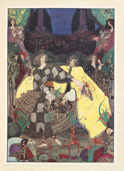 Ogród Raju. „Teraz zaczniemy tańczyć!” wołały wróżki. autorstwa Harry Clarke